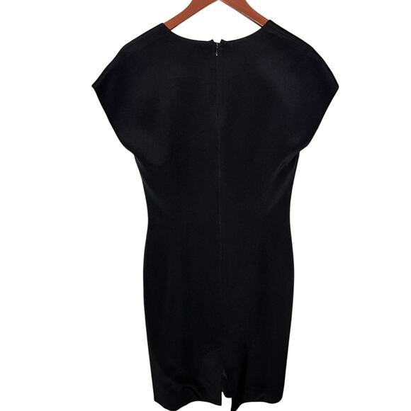 Vintage Sz 8 James Purcell Silk Black Mini 90's Formal Cocktail Event Dress - Picture 2 of 9